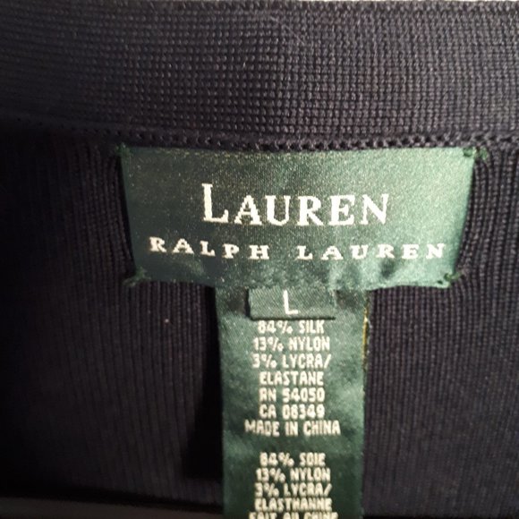 NWOT Silk Blend Cardigan sz L - Picture 3 of 4